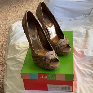 Charles by Charles David Women’s Burgundy Snake Pump (*preowned) Size 8M